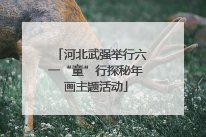 河北武强举行六一“童”行探秘年画主题活动