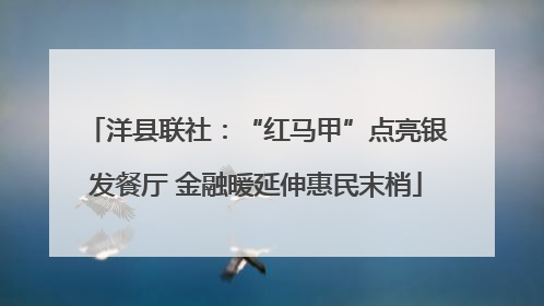 洋县联社：“红马甲”点亮银发餐厅 金融暖延伸惠民末梢