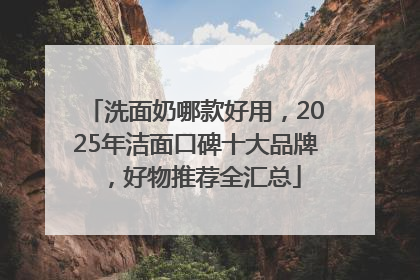 洗面奶哪款好用，2025年洁面口碑十大品牌，好物推荐全汇总