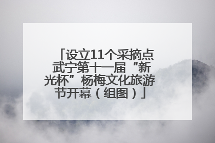 设立11个采摘点 武宁第十一届“新光杯”杨梅文化旅游节开幕（组图）