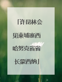 许昆林会见柬埔寨西哈努克省省长蒙西纳
