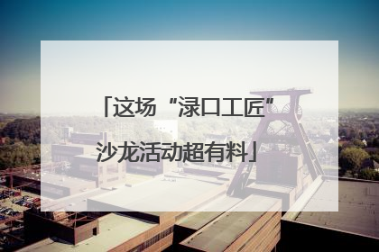 这场“渌口工匠”沙龙活动超有料