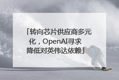 转向芯片供应商多元化，OpenAI寻求降低对英伟达依赖