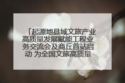 起源地县域文旅产业高质量发展赋能工程业务交流会及商丘首站启动 为全国文旅高质量发展注入强劲动能