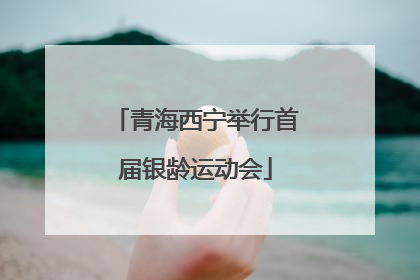 青海西宁举行首届银龄运动会