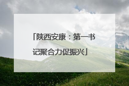 陕西安康：第一书记聚合力促振兴