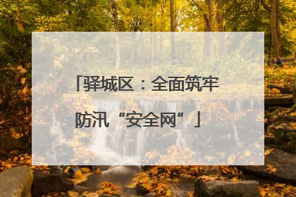 驿城区：全面筑牢防汛“安全网”