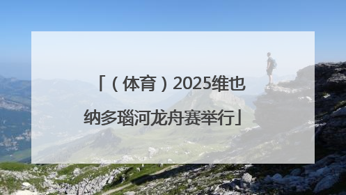 （体育）2025维也纳多瑙河龙舟赛举行