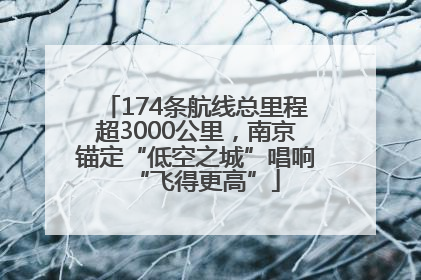 174条航线总里程超3000公里，南京锚定“低空之城”唱响“飞得更高”