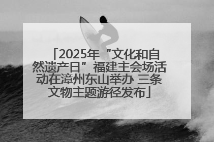 2025年“文化和自然遗产日”福建主会场活动在漳州东山举办 三条文物主题游径发布