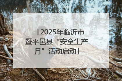 2025年临沂市暨平邑县“安全生产月”活动启动