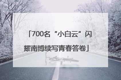 700名“小白云”闪耀南博续写青春答卷